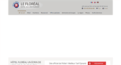 Desktop Screenshot of hotel-floreal-vence.fr