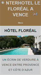 Mobile Screenshot of hotel-floreal-vence.fr